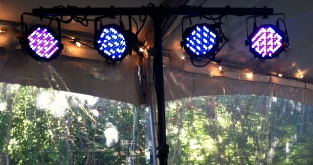4 LED wash lights