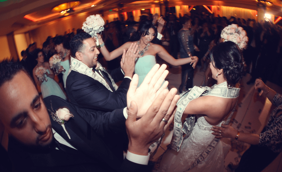 Arabic Wedding DJ Amber lighting