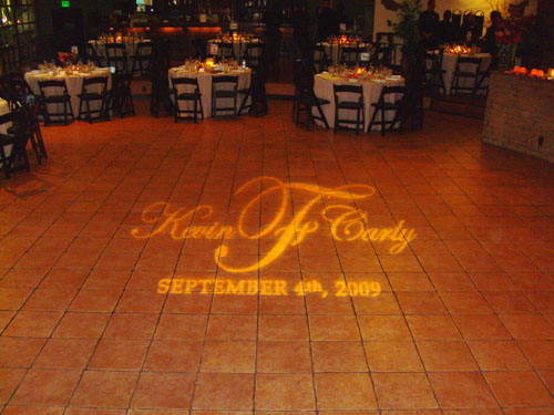 Hacienda wedding Monogram Gobo