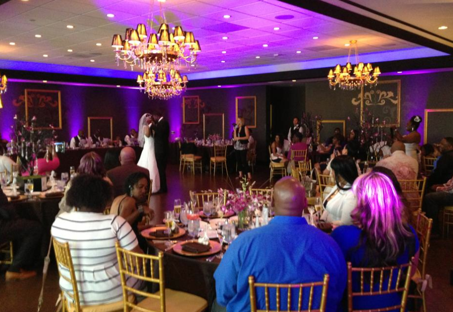 Hills Hotel Purple Up lights Garnet Room