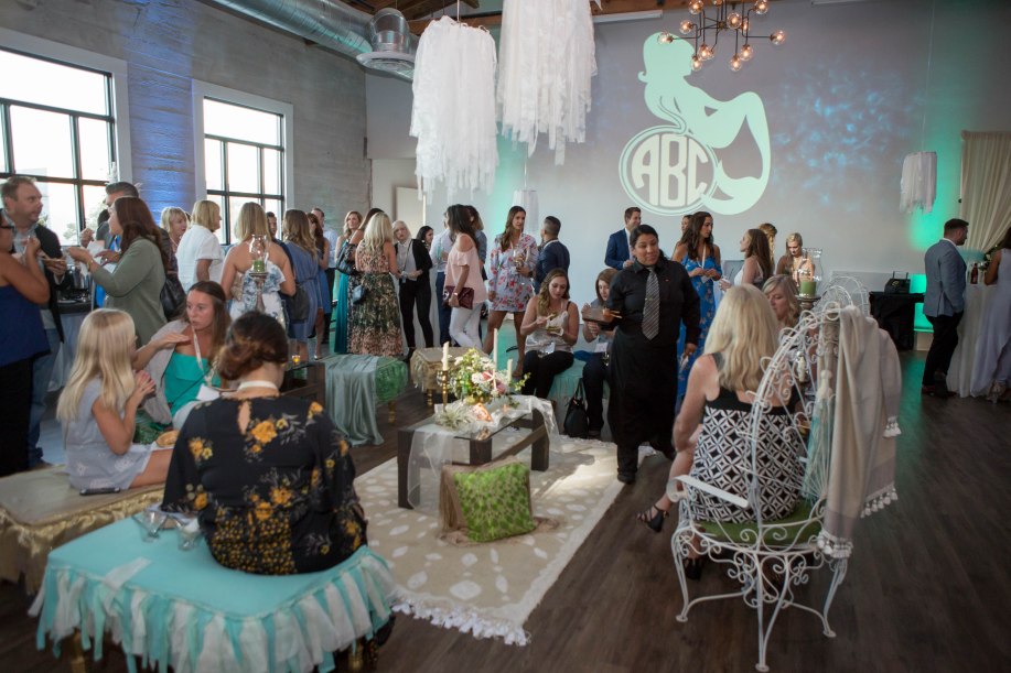 Under the Sea water Lighting mermaid monogram